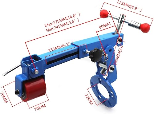 Miniatura 2 de SMT - Vehículo Durable Fender Roller Reformando Herramienta de extensión Rueda Arco Rodillo Acampanamiento Antiguo [P/N: ET-CAR-TIRE006-AZUL]