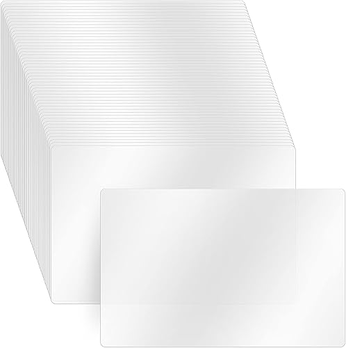 50 manteles individuales de plástico transparente a granel de 17 x 11 pulgadas mantel transparente resistente al calor mantel individual de plástico