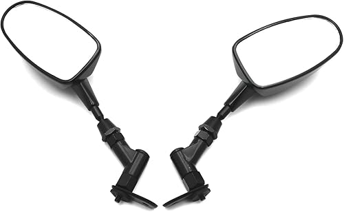 Miniatura 4 de Mini Espejos para Motocicleta Honda CBR 600RR Kawasaki Ninja 636 ZX6R Yamaha YZF R6 R1 Negro