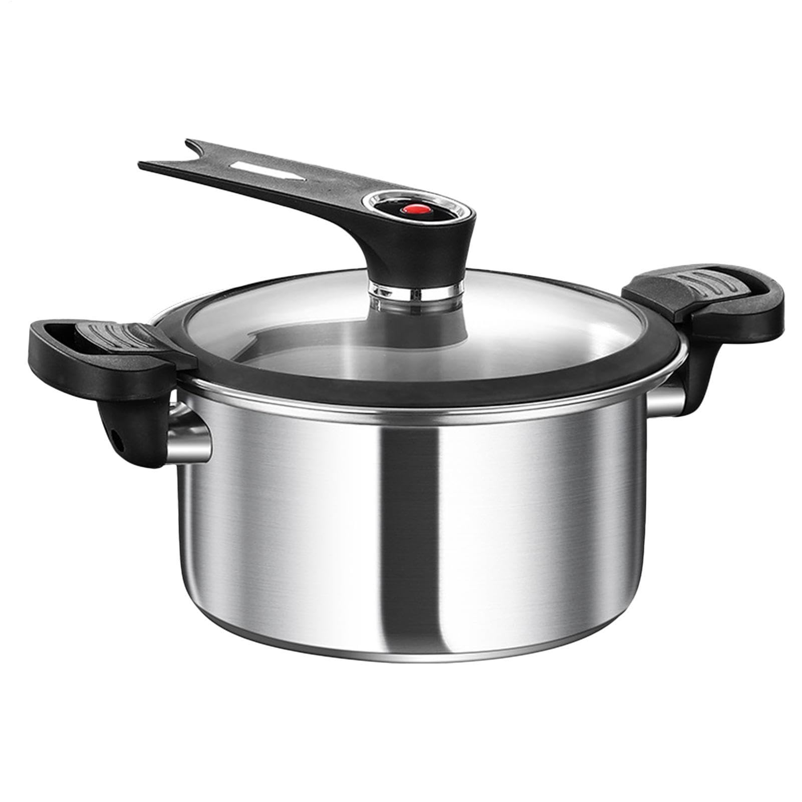 Olla a Presión Cacerola De Cocción Lenta Para Guisos | Cacerola Para Hervir Y Cocer Al Vapor para Granos Sopa Arroz Cocina Hogar Comedor Restaurante