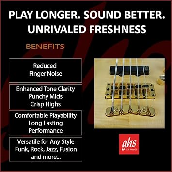 GHS Pressurewound 5-String Bass Strings Set - Medium (M7200-5) - 44-128