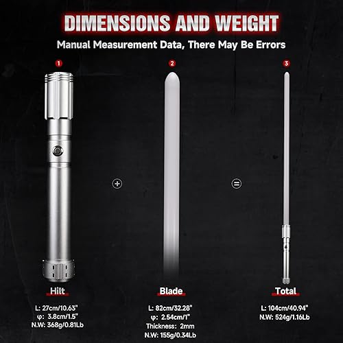 Miniatura 5 de Sable de luz con control de movimiento, sables de luz de duelo pesados, oscilación suave, 12 colores RGB, 16 fuentes, sable oscuro, sables de luz