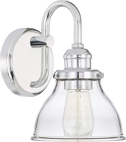 Miniatura 28 de Capital Lighting 8302BN-128 Baxter - Soporte de pared para tocador de baño, vidrio de leche, 2 luces, 200 vatios totales, 11 pulgadas de alto x 16