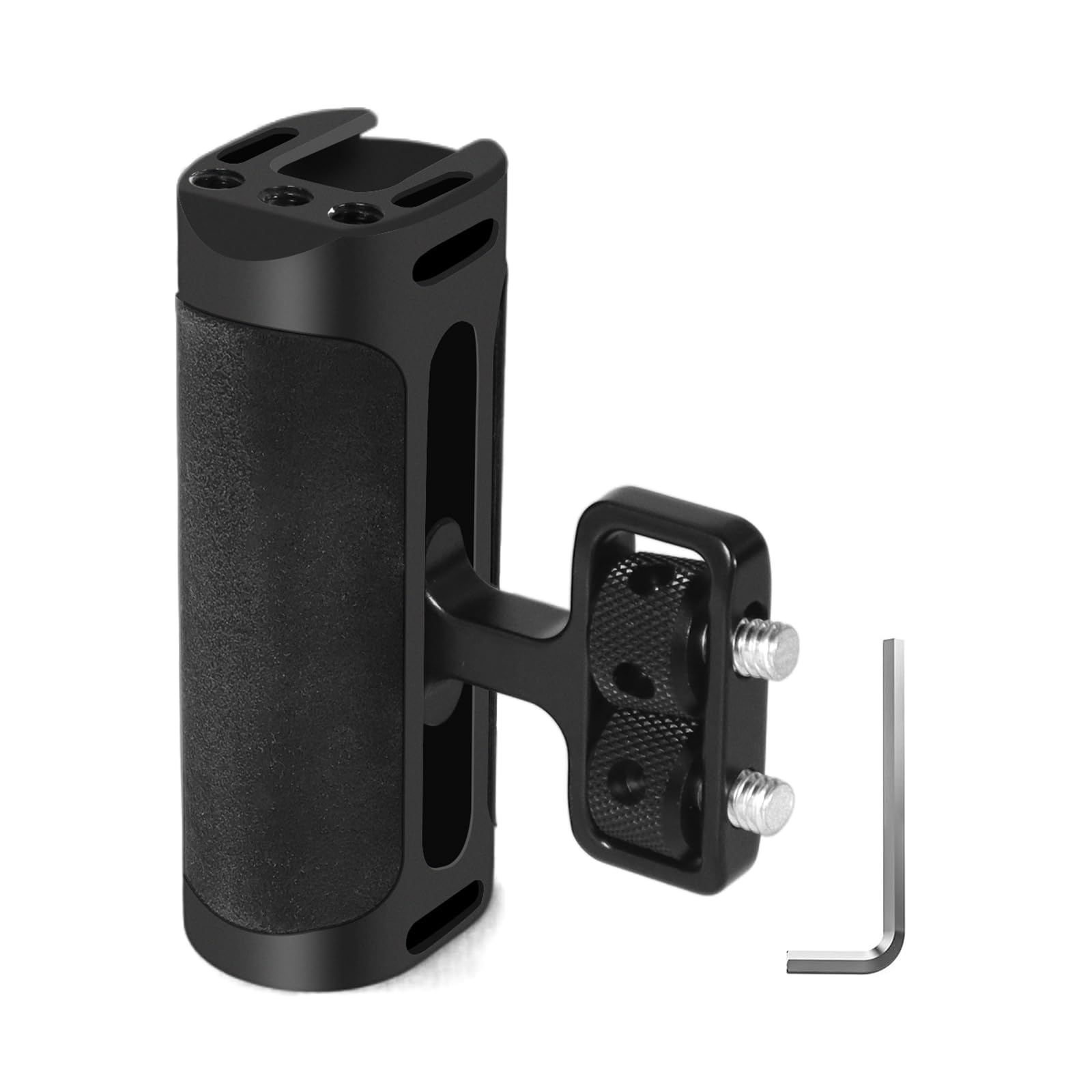 Maniglia sinistra destra regolabile maniglia maniglia maniglia laterale Mini con interfaccia scarpa Fredda e supporto a vite 1/4 "-20 per Gabbia fotocamera digitale