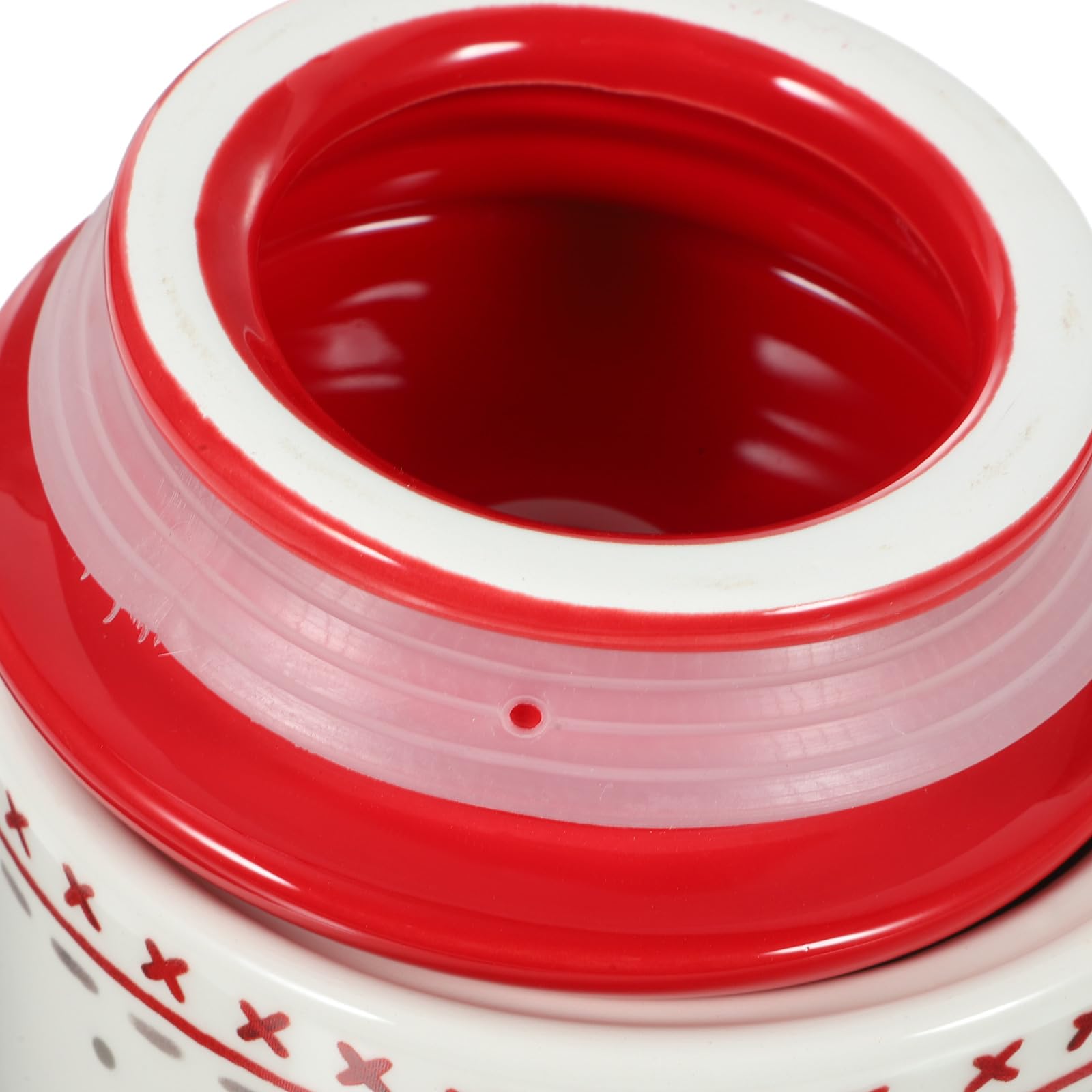 POPETPOP Tarro de Cerámica Hermético con Tapa para Dulces Navideños, Ideal para Guardar Té O en La Despensa de La Cocina (550 Ml).