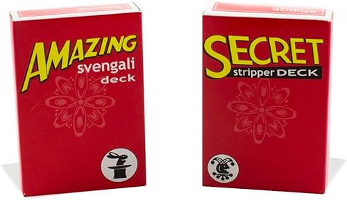 Magic Makers Increíble kit de mazo de stripper Svengali y secreto, cientos de posibles trucos, desde principiantes hasta expertos en este juego