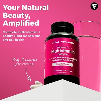 Vital Vitamins Women's Multivitamin Complex + NAD+ Supplement