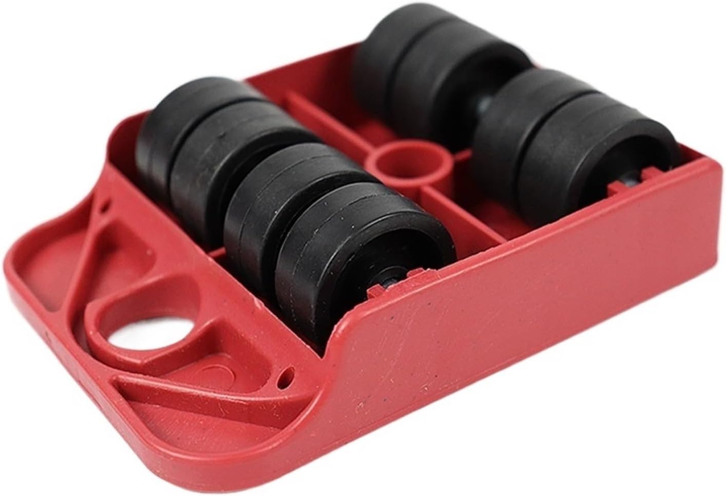 Heavy Furniture Mover Roller Shifter Lifter Wheels Easy Moving Slider Tool Bar Hand Tools(4 Rollers)