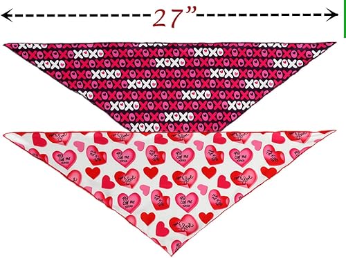 Miniatura 3 de Bandana para perro de San Valentín bandana de corazón para perros