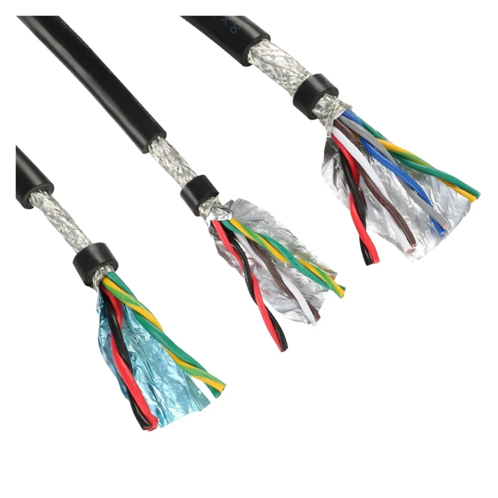 Cavo di terra Cavo schermato a doppino intrecciato 20/18 AWG 5 metri 2-8 conduttori nero