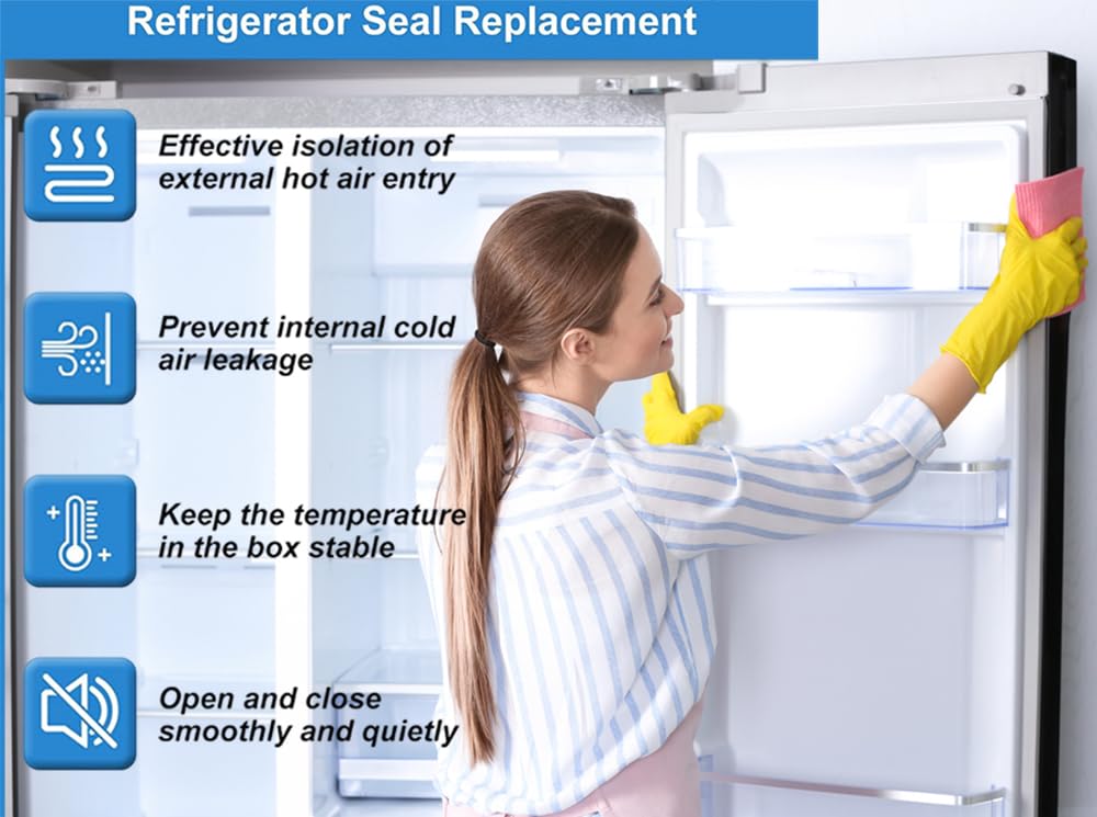 Universali Guarnizione Magnetica Porta per Frigoriferi Congelatori Sostituzione Guarnizioni Compatibile con Modelli di Frigorifero Congelatore