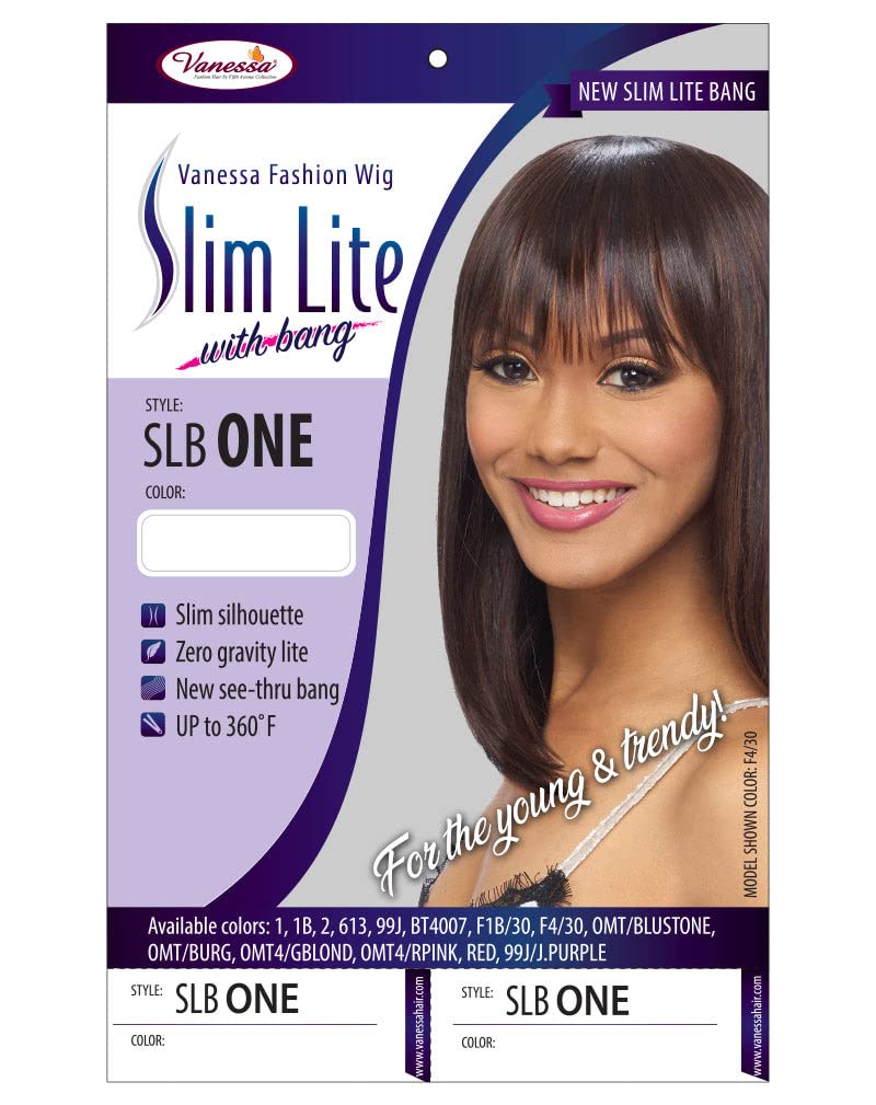 VANESSA SYNTHETIC SLIM Lite BANG FULL WIG SLB ONE (COLOR #44)
