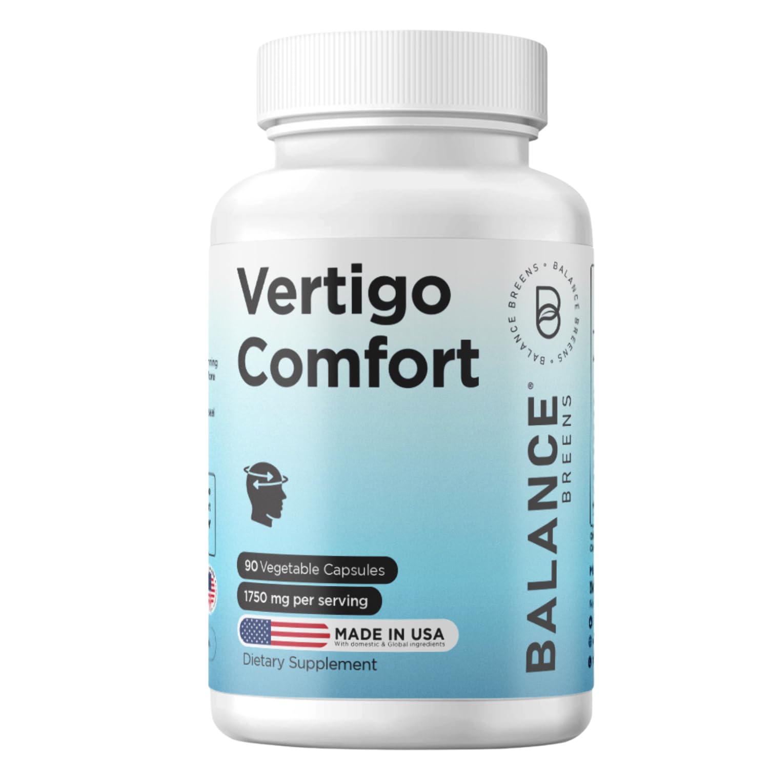Balancebreens Vertigo Comfort Vertigo Relief 1750mg, 90 Capsules