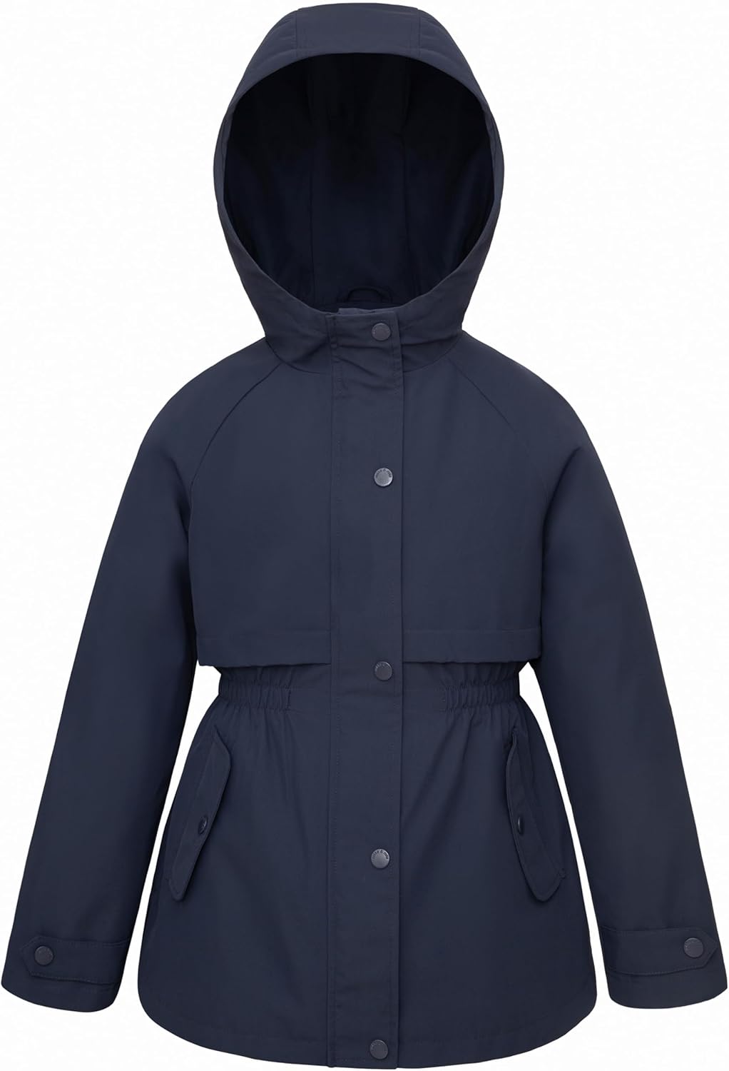 Rokka&Rolla Girls' Water Resistant Lightweight Windbreaker Hooded Transitional Jacket