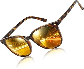 TJUTR Women's Night Vision Glasses for Driving, Anti-Glare Polarized Lens