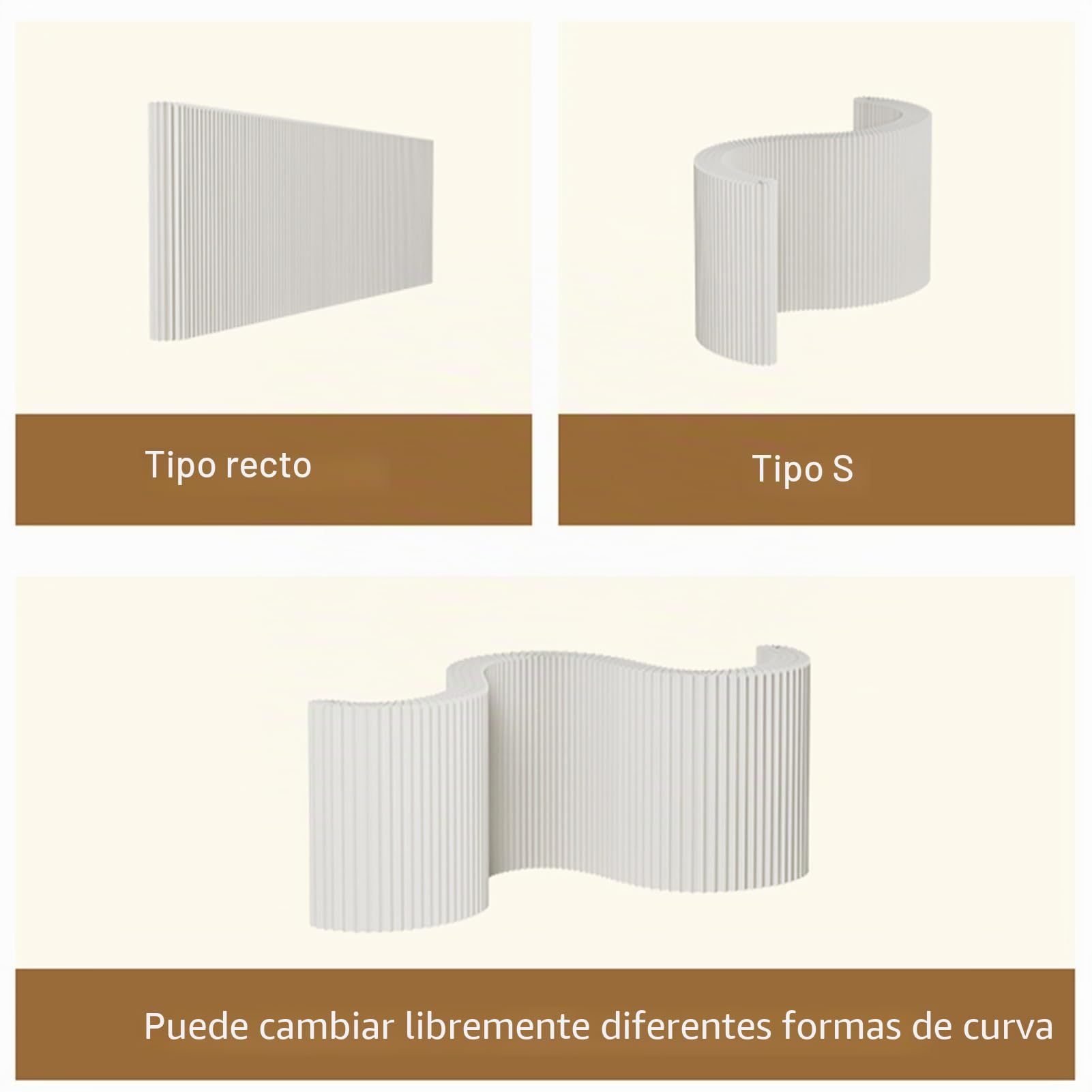 Biombo Plegable Retráctil, Separador De Ambientes De Papel, Separador De Ambientes Plegable, para Separación De Habitaciones, para Oficina En El Hogar(White,1.6x1.5m/4.9x5.2ft)