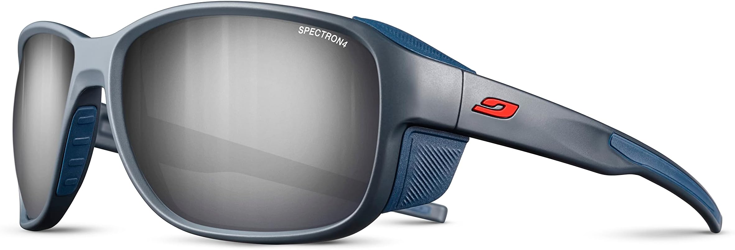 Montebianco 2 Glacier Glasses for Men & Women w/Removable Side Shields for Hiking, Snow/Glare - 100% UV Protection