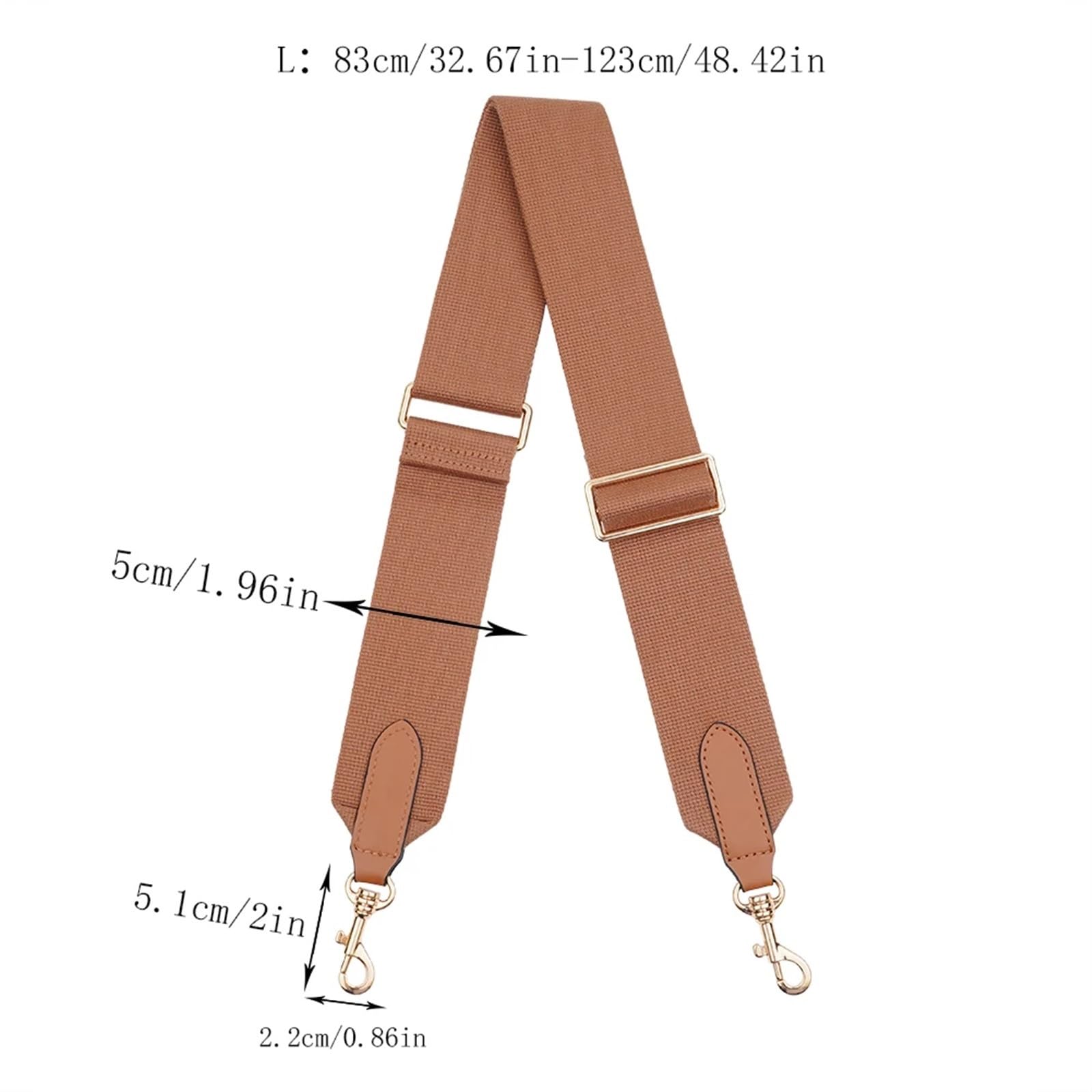 Correas De Hombro Anchas De Lona 2 Correas for Bolso de Hombro, Correa de Repuesto Ancha, Correa de Lona Ajustable, Correa Cruzada de Repuesto para Bolso(Grey)