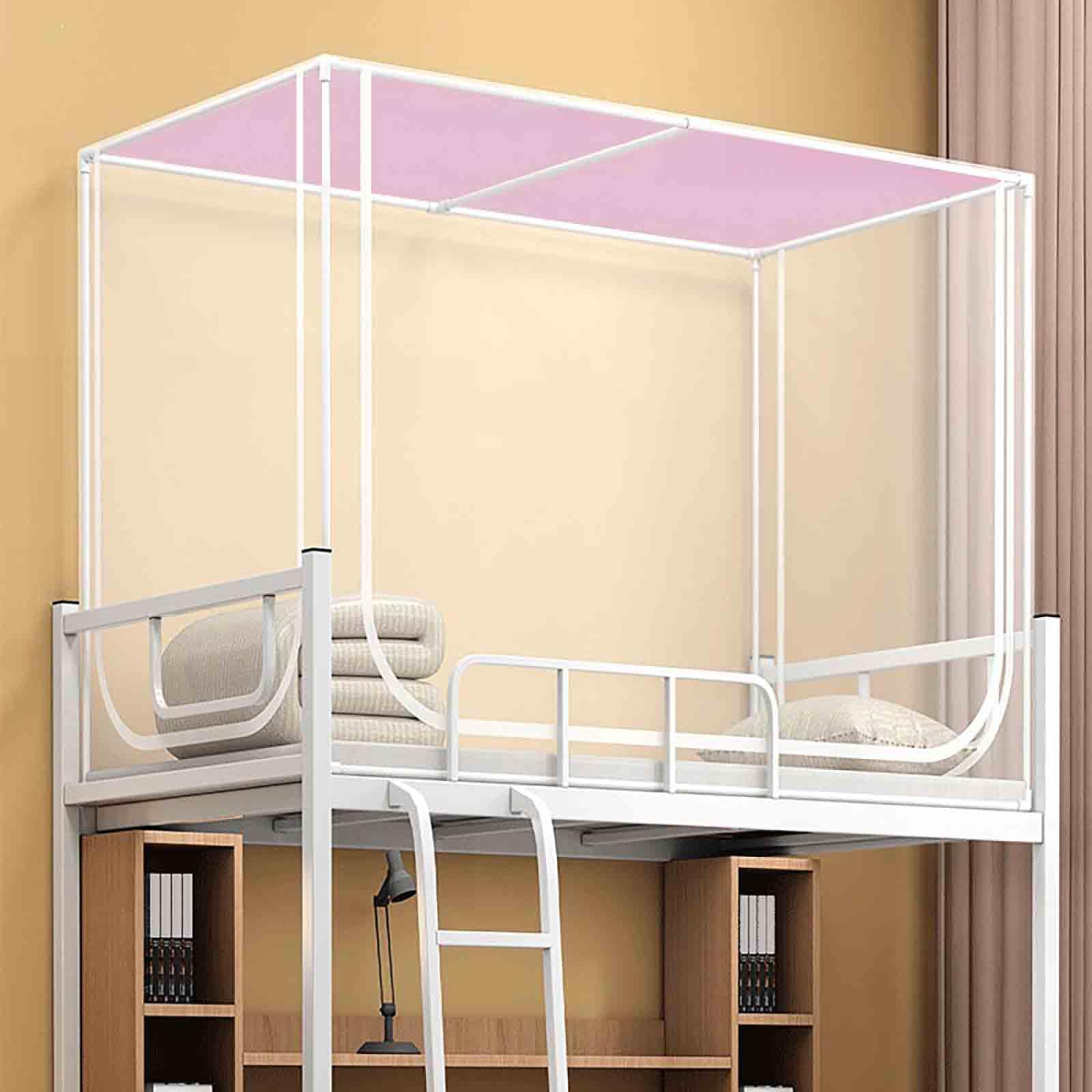 JUSHZ Moskitonetz Reise Reisebett Mückennetz Bett Mosquito Net Outdoor (80x190x80-120cm,pink)