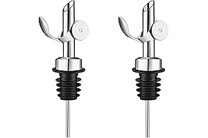 2 Pcs Stainless Steel Pourers, Olive Oil Spout