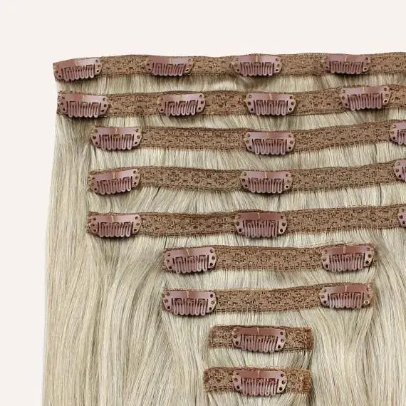 Zala Clip In Hair Extensions 100 Human Hair Easy Install & Natural Full Head