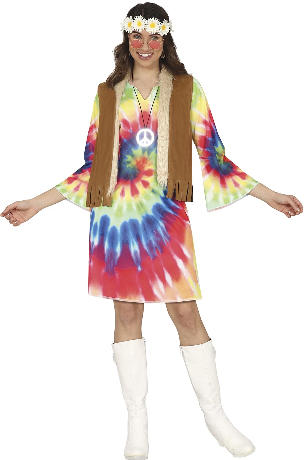 FIESTAS GUIRCA Hippie Graffiti costume for women
