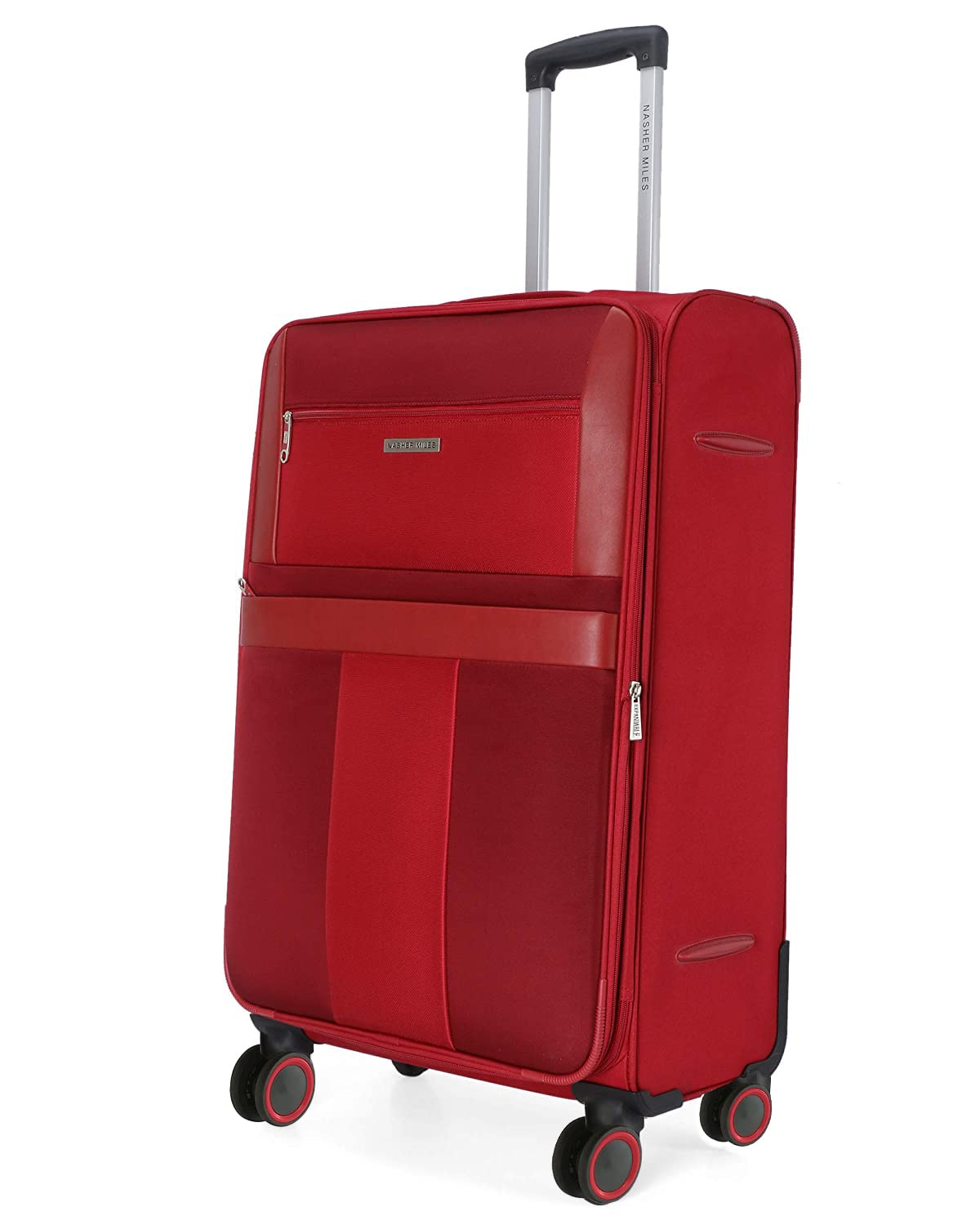 Toledo Expander Soft-Sided Polyester Check-in Luggage Red 24 inch |65cm Trolley Bag