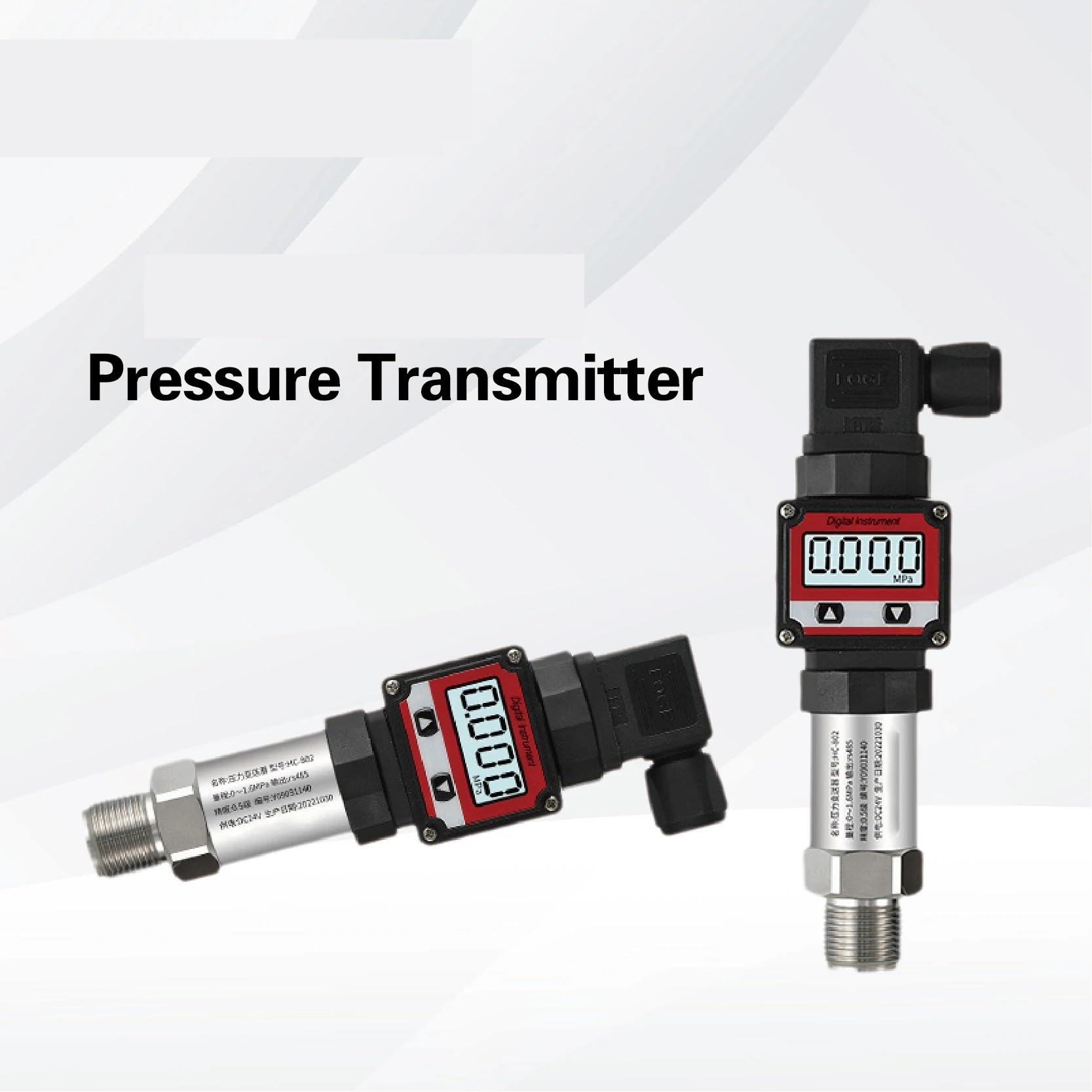 Transmisor de presión con pantalla LCD, sensor digital, transductor, manómetro industrial Alta precisión(10KPa)