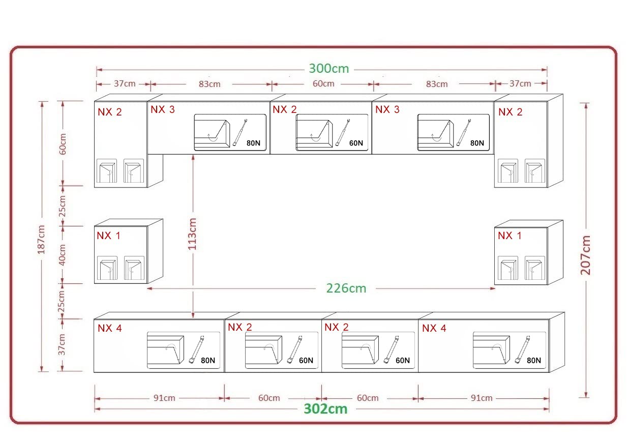 Furnitech NAWARA (Senza led, AN1-17W-HG21 1C)