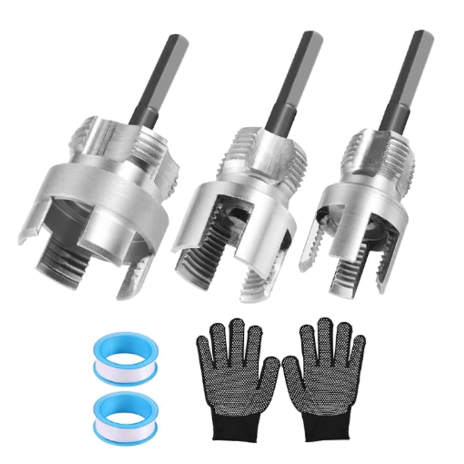 Strength Carbon Steel Metal Pipe Threading Tool with Internal External PVC Pipes Threader for Household Plumbing Pipe Threading Tool