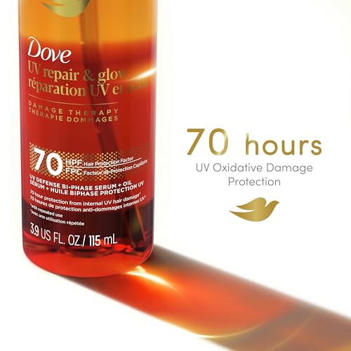 Dove Damage Therapy Serum + Oil UV Repair Hair Protection, 3.9 fl oz - image 3