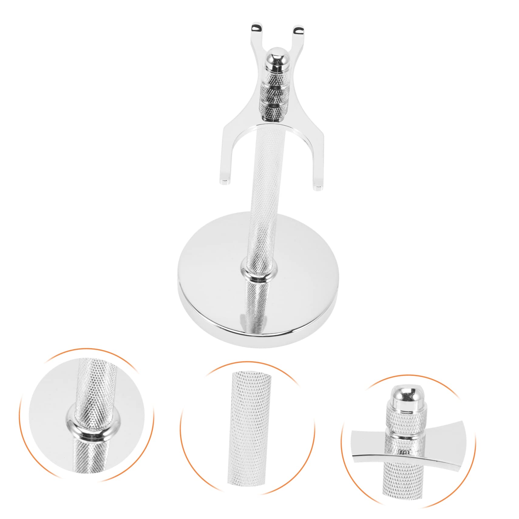 NOLITOY 2pcs Metal Safety Razor Holder Stand Brush and Razor Holder for Men Barber Present
