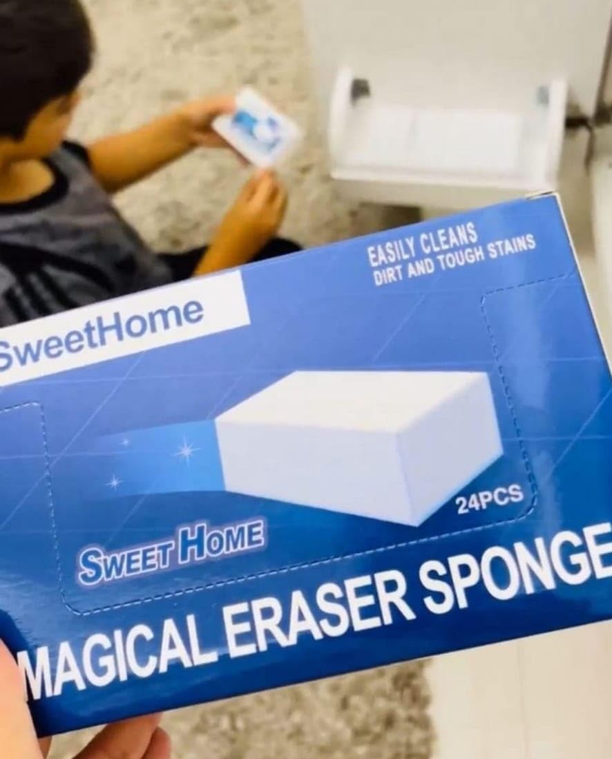 Magic Cleaning Sponges Eraser, Pack of 24 pads Multi-Functional Melamine white Sponge Foam Pads, Non-Scratch Scrub Sponge for Kitchen, Dish Sponges, Bathtub sponge,Shoe cleaning sponge, Car Wash