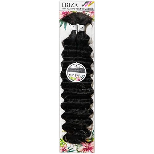 Ibiza 100% Natural Virgin Human Hair Braid - DEEP BULK 18" (NATURAL)