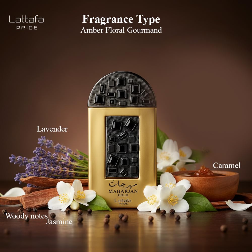 Amazon.com : Lattafa Perfumes Maharjan Gold for Unisex Eau de