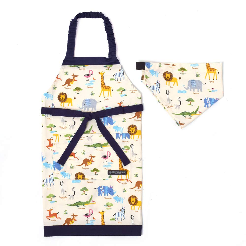 COLORFUL CANDY STYLE 100-120cm Size Sling with Child Apron Height [Savannah Crossing Animal Parade (Generation)] Made in Japan N1228340 (Japan Import)