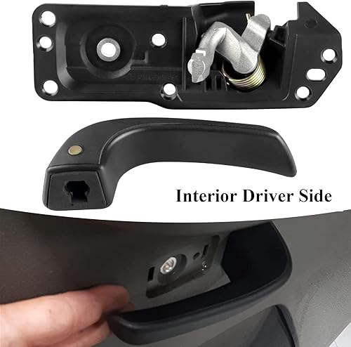 Miniatura 3 de Kit de manija de puerta interior delantera izquierda para lado del conductor compatible con Chevy Silverado Avalanche Suburban Tahoe GMC Sierra