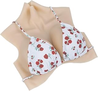 Silicone Breast Forms Silicone Breastplate False Breasts For DragQueen Crossdressers C-G Cup 2nd Generation Gel Filler
