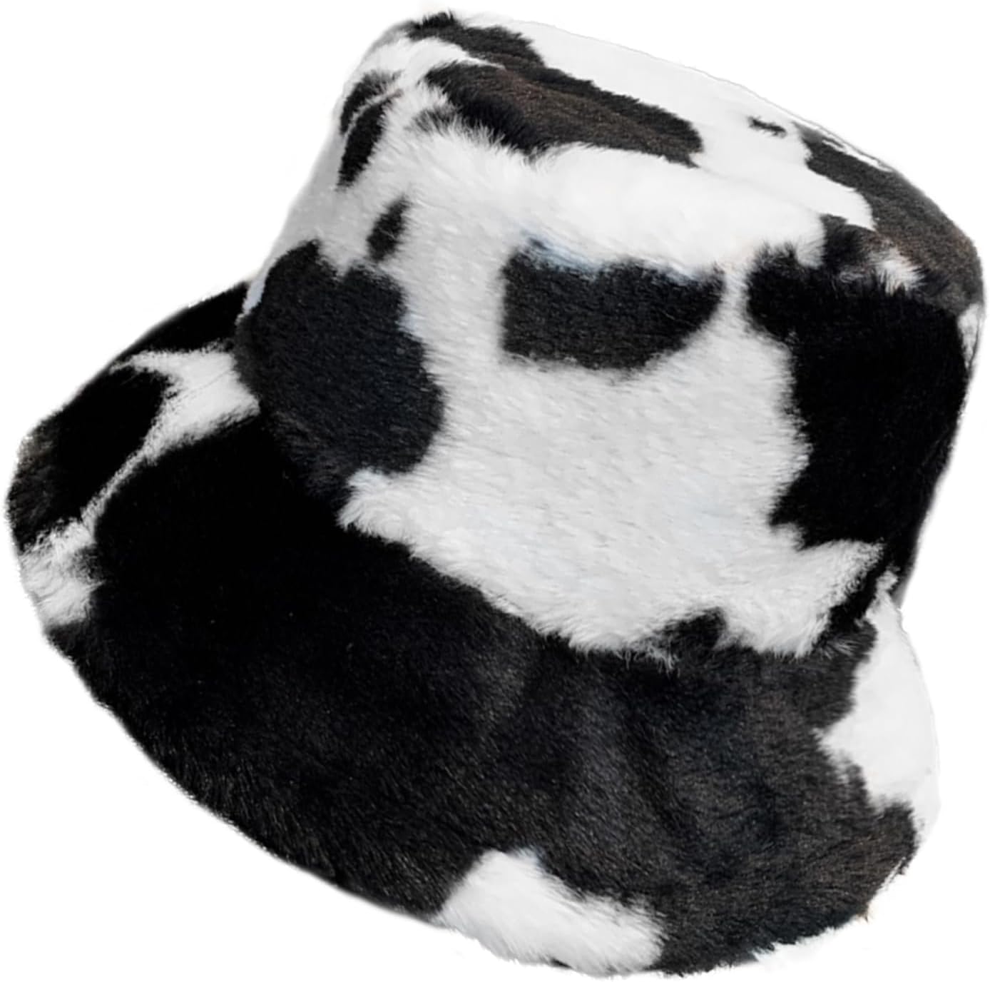 Winter Soft Faux Fur Plush Bucket Hat, Lovely Fisherman Cap, Fashion Outdoor Thick Warm Sun Cap for Women