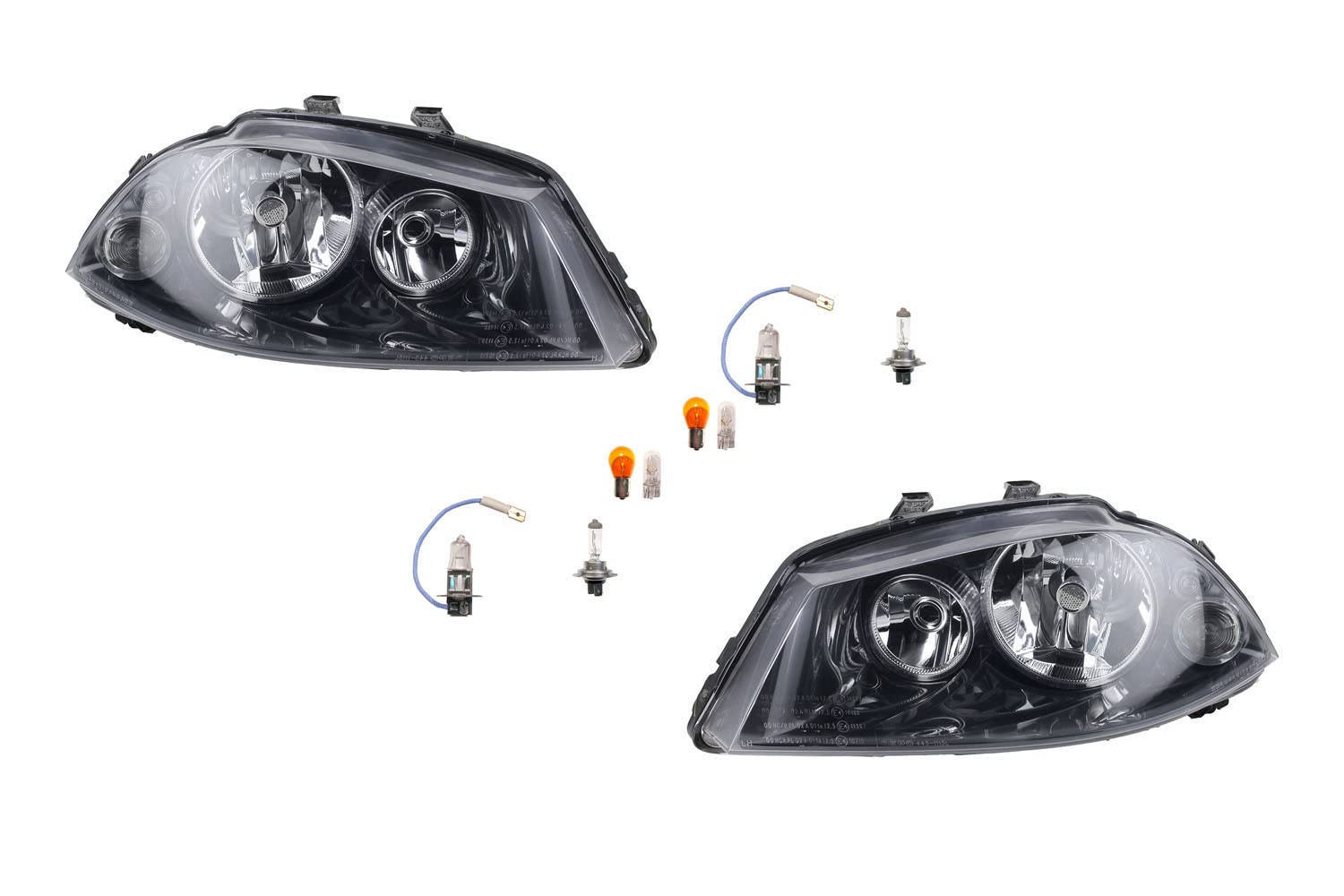 Johns, compatible con faros de Seat Ibiza 6L desde 02/2002 + juego de luces, izquierdo y derecho