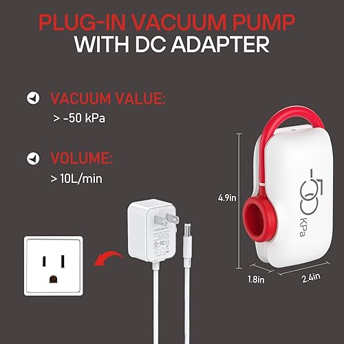 Miniatura 4 de Bolsas de almacenamiento al vacío para viajes, paquete de 12 bolsas de sellado al vacío para ropa de viaje, bolsas selladoras al vacío con bomba