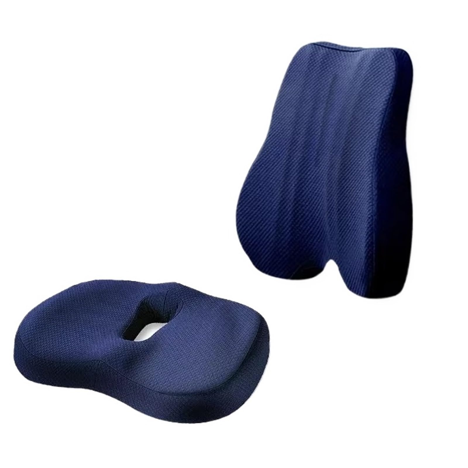 RYNVRNCOE Memory Foam Seat Cushion Waist And Back Support Pillow Set Hip Suitable For Car