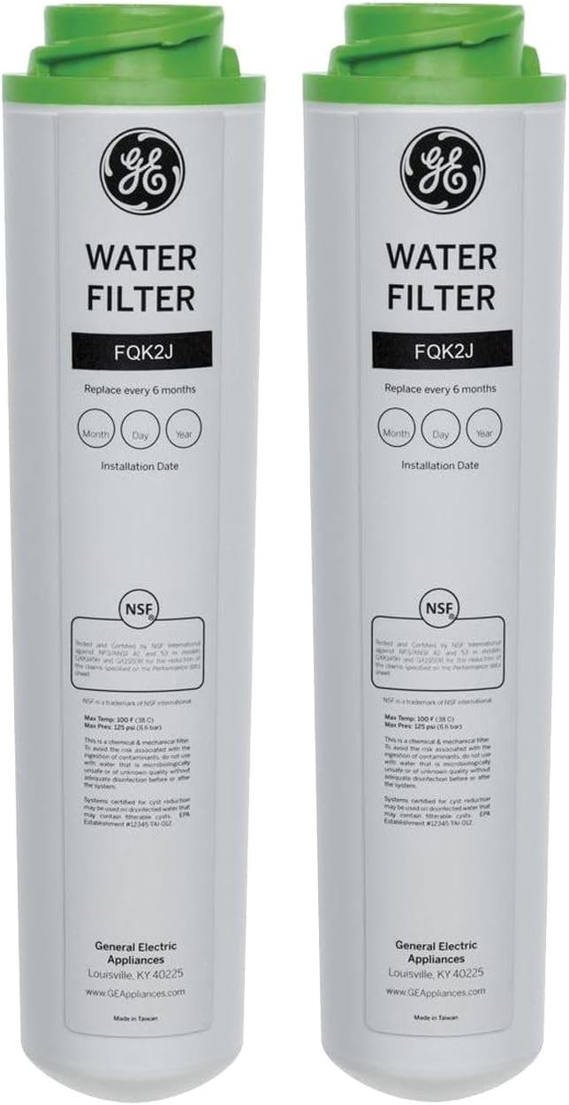 GE FQK2J Dual Flow Drinking Water Replacement Filter Set