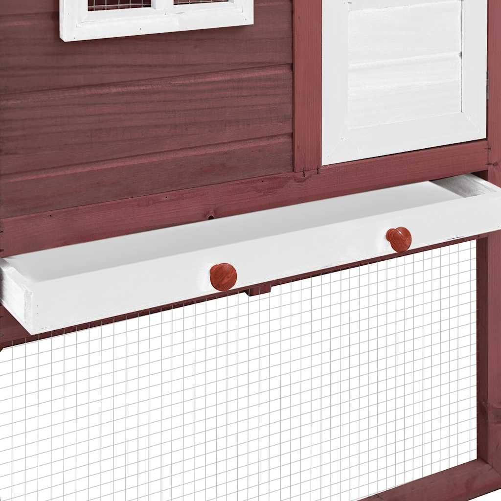 Gallinero con nido de madera maciza de abeto, gran cañón con malla de acero galvanizado, techo basculante con tela impermeable, rampa antideslizante y estante extraíble