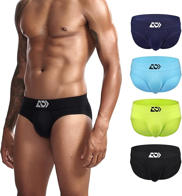 Arjen Kroos Men's Cotton Briefs Underwear Hip Stretch Underpant Multipack