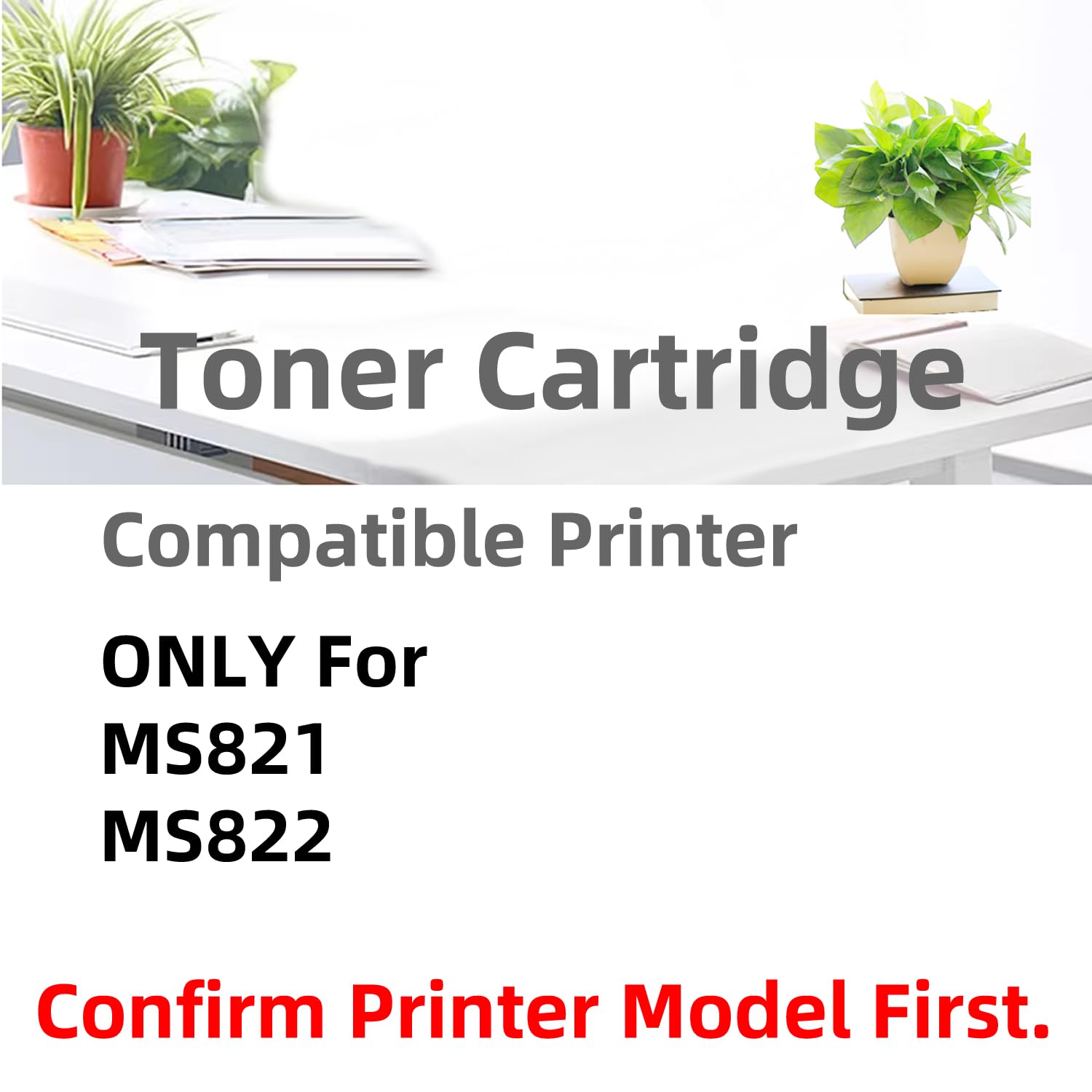 58D0HA0 - Cartuccia toner rigenerata ad alta resa, compatibile solo per stampanti laser Lexmark MS821 MS821n MS821dn MS822 MS822de per stampanti laser (58D0HA0-15000 pagine)