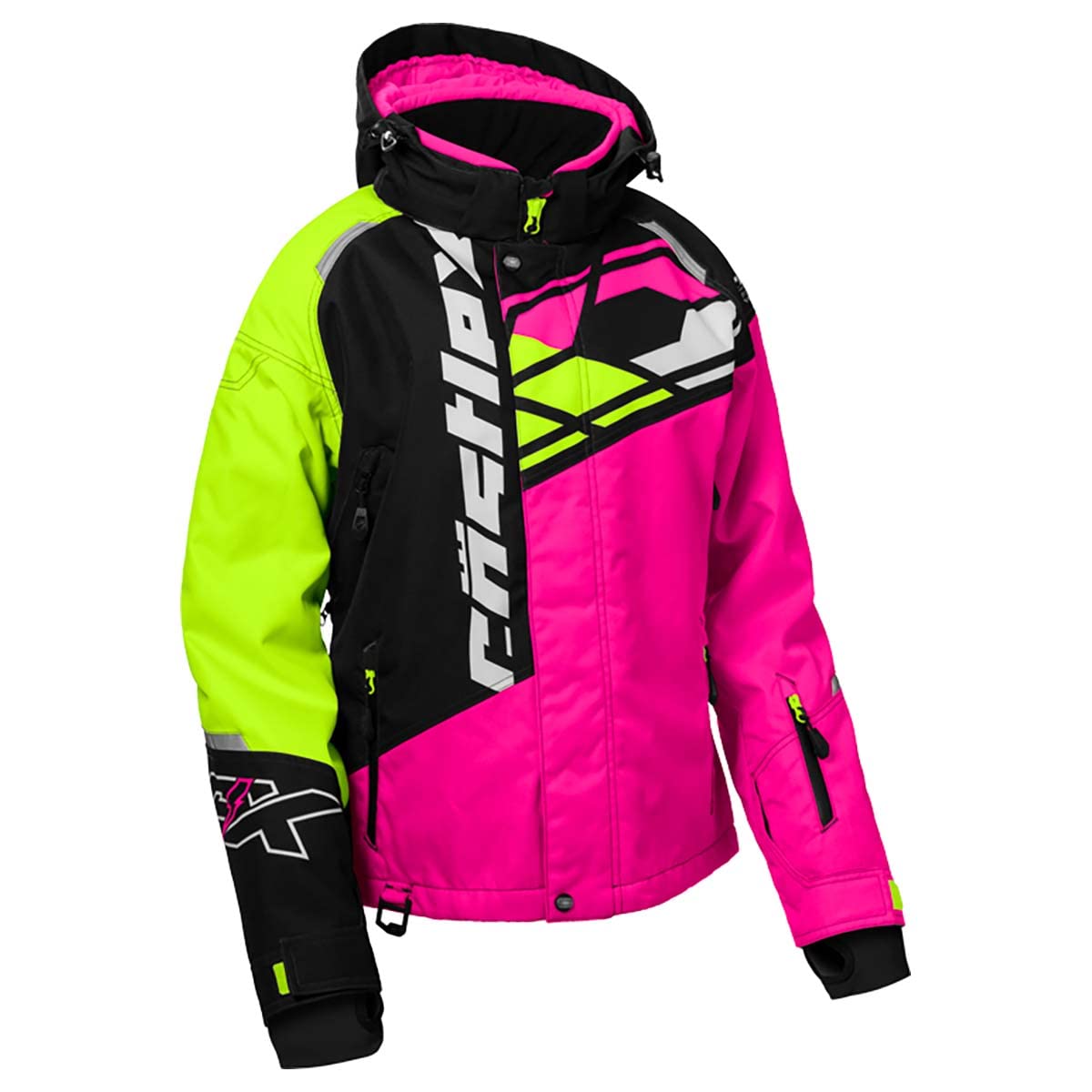 Amazon.com: Castle X Women's Code G4 Snowmobile Jacket (Pink Glo