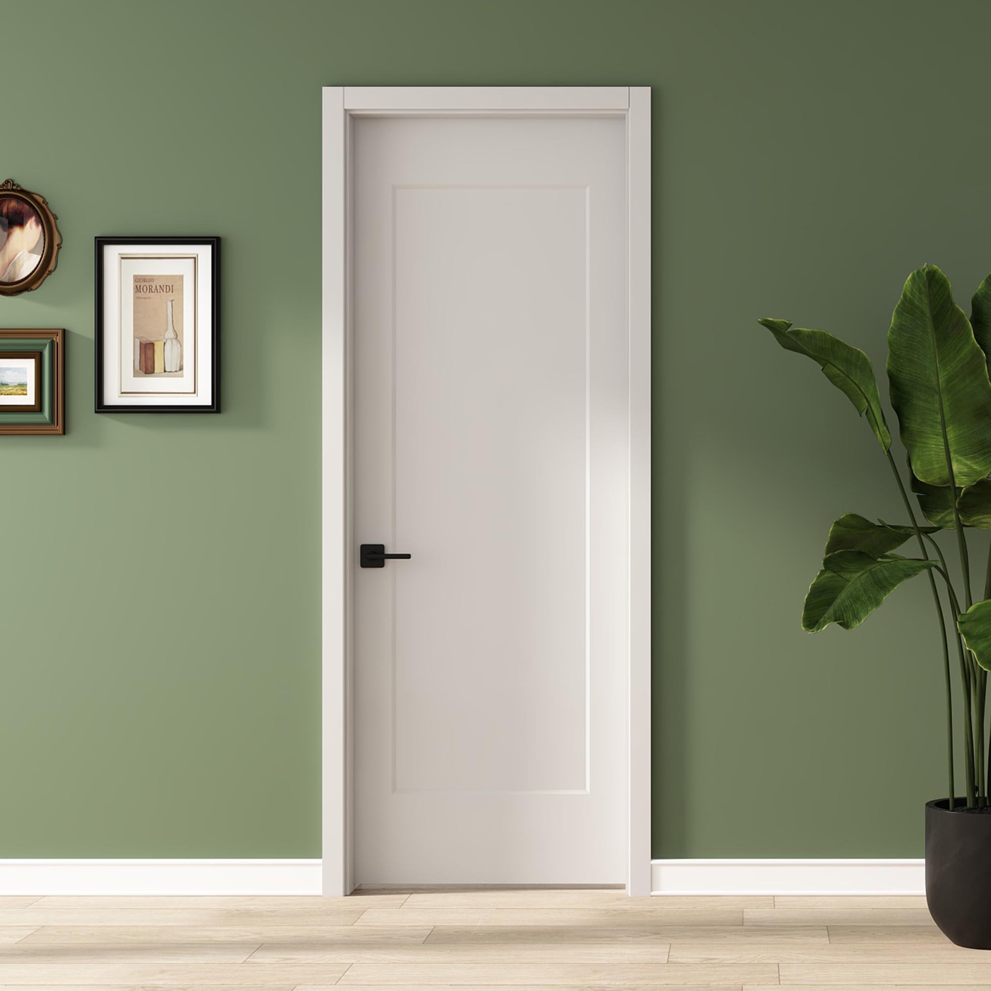 BARNSMITH 30x84 in 1-Panel White Primed Interior Door Panel