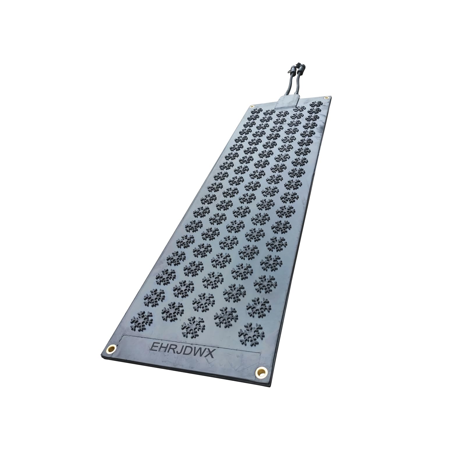 Tappetini per la fusione della neve per scale, tappetini in gomma riscaldati di alta qualità, tappetini antiscivolo per scale per sciogliere neve e ghiaccio (27 x 96 cm), riscaldano e
