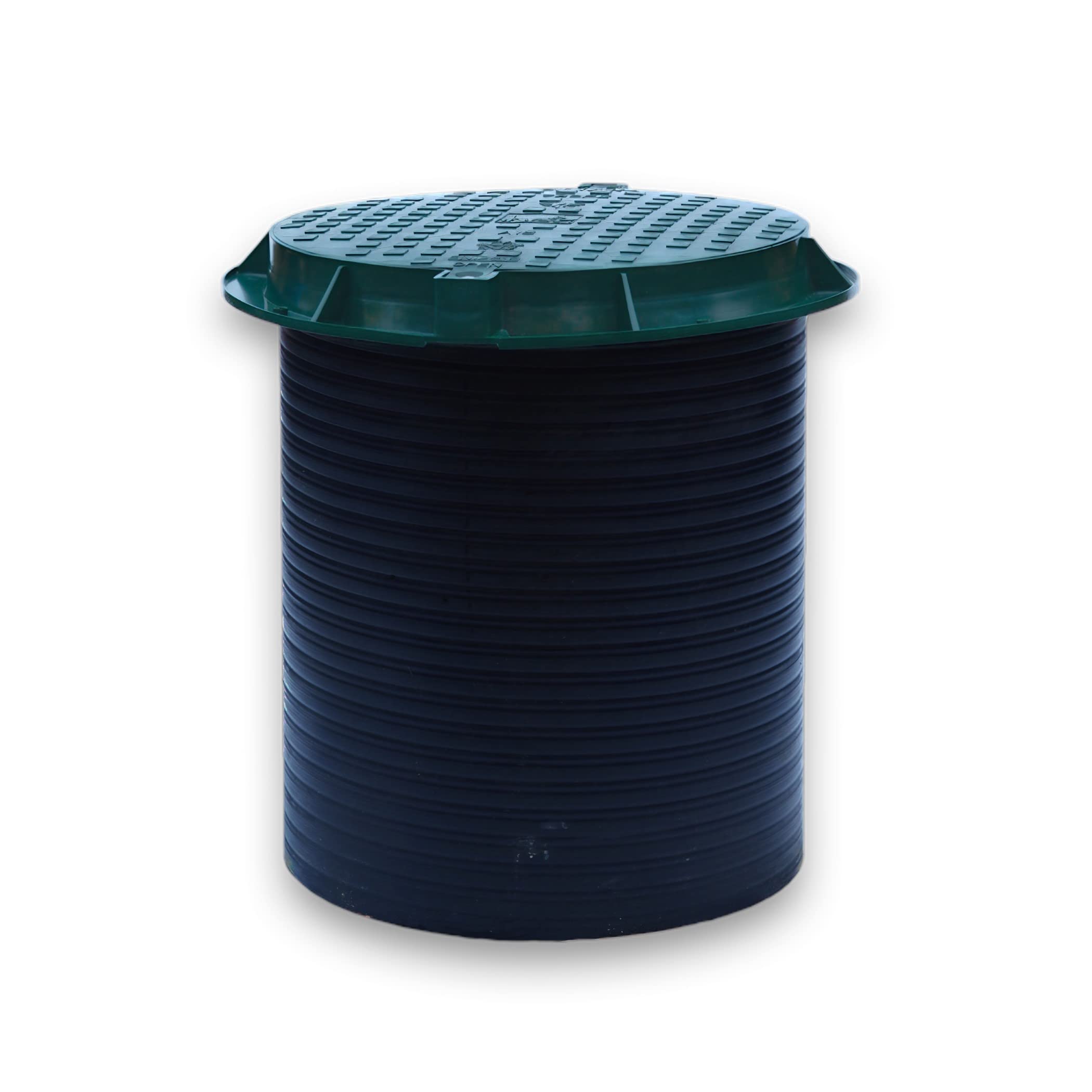 Varile Bac de révision en plastique (sans fond) avec couvercle verrouillable - Charge maximale : 1,5 t - Vert - 60 x 80 cm
